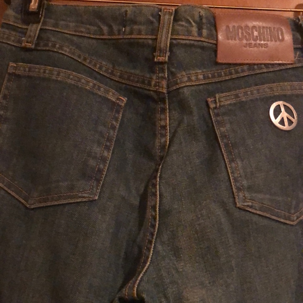 Vintage Moschino denim flare jeans x 32 inch inseam
